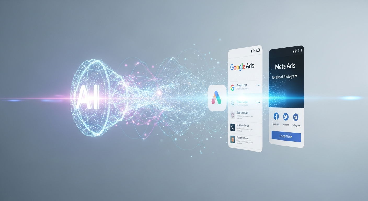 O Que a IA Otimiza no Google Ads e no Meta Ads