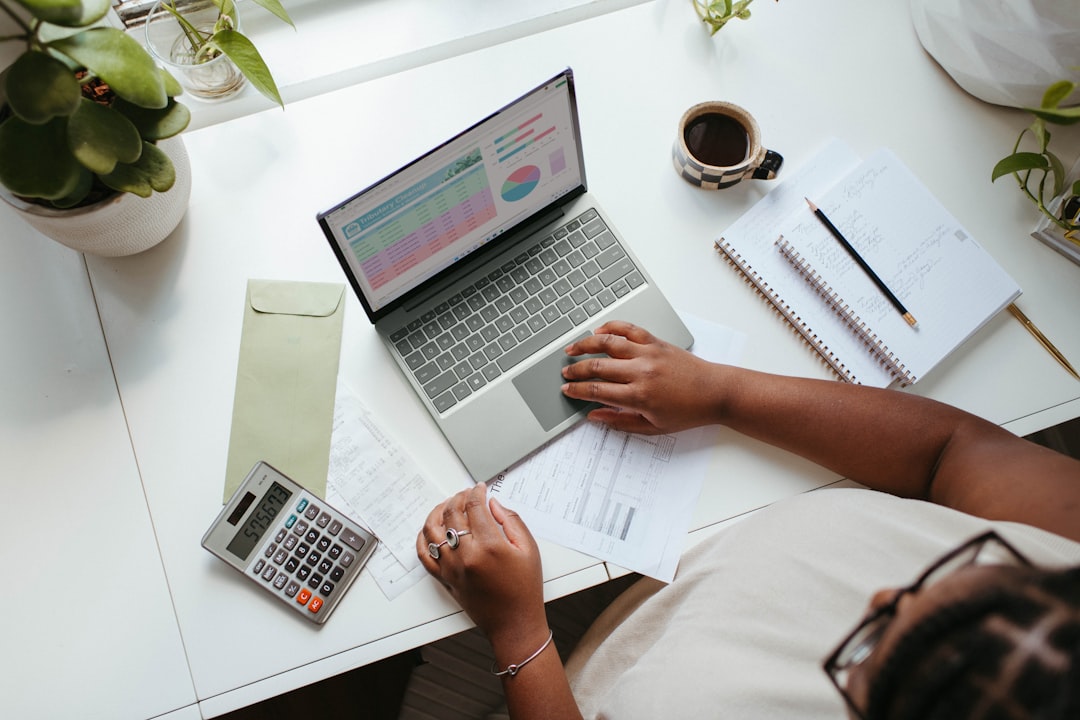empresário analisando orçamento e planilha no computador
